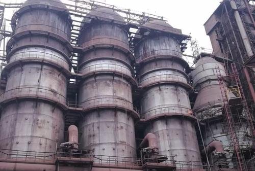 山西亞新中升鋼鐵有限公司熱風爐烘爐工程
